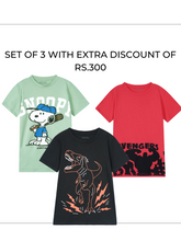 Boys Set Of Three Tees